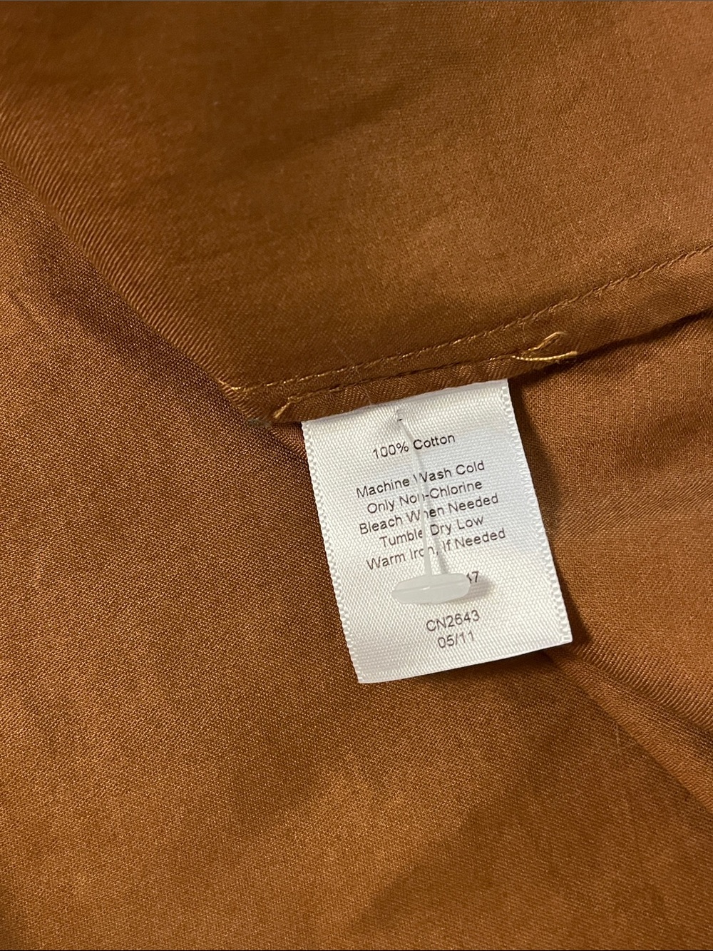 Talbots | Cotton a-line ruffled blouse Brown women’s size 2X lightweight flowy - Picture 5 of 6